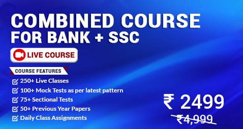 COMBINED COURSE FOR BANK And SSC 2021-22